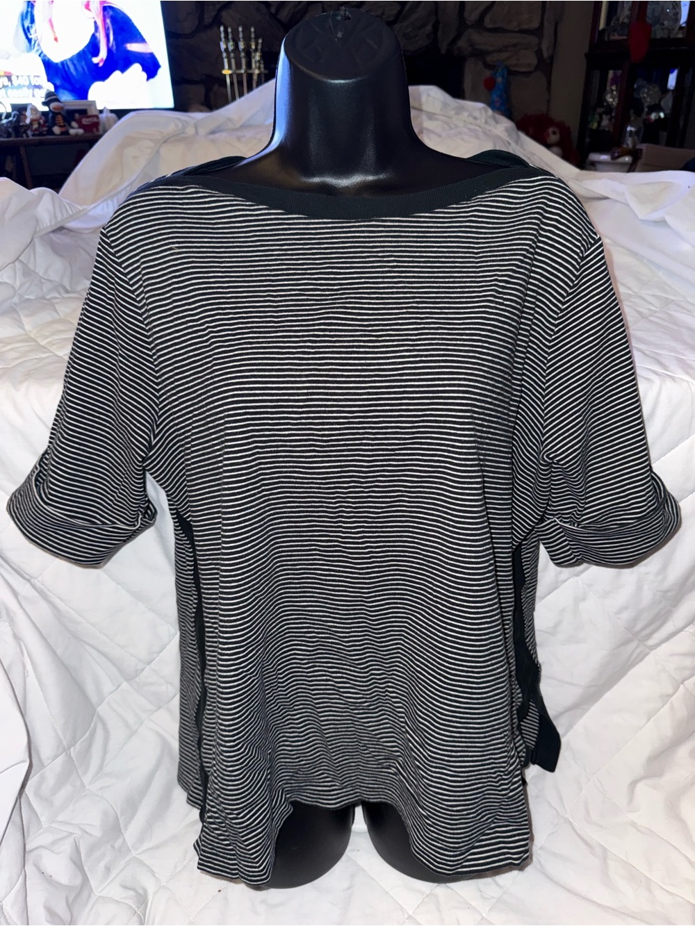 Lauren Ralph Lauren Boat Neck Quarter Sleeve Top
